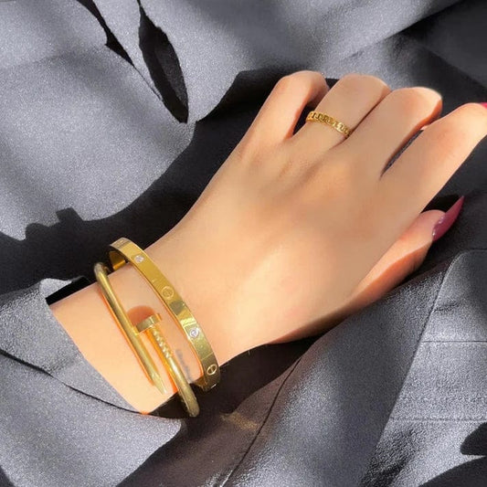 stainless steel bangles two