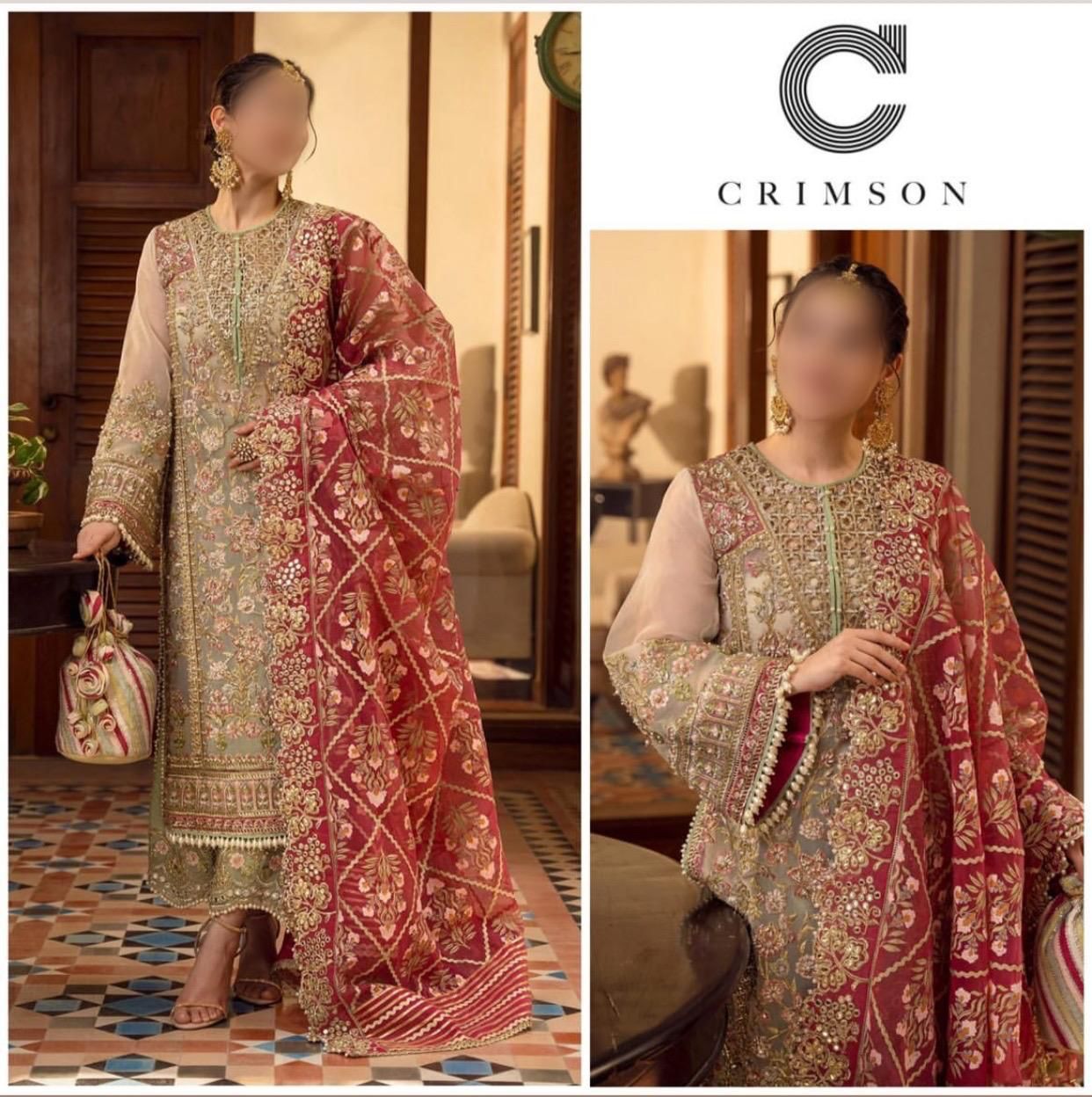 CRIMSON ORGANZA