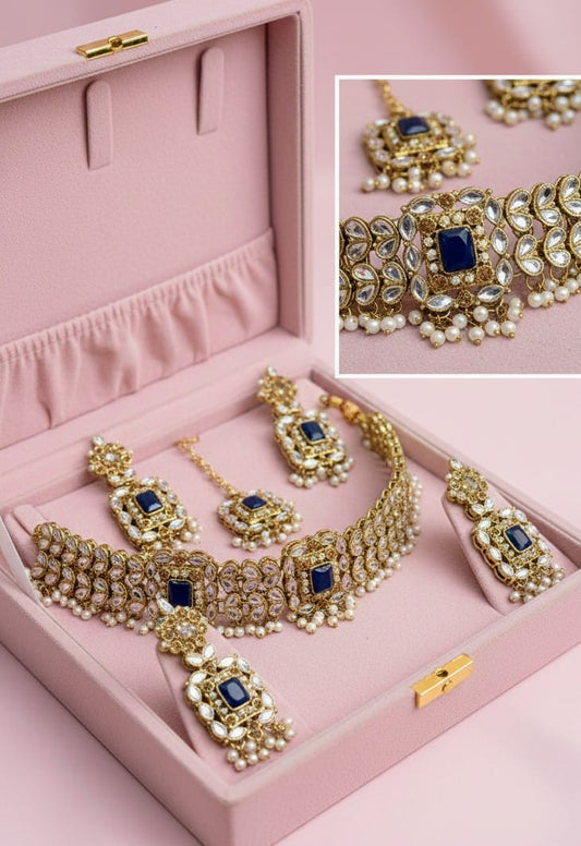 Shisha Kundan Choker set Necklace