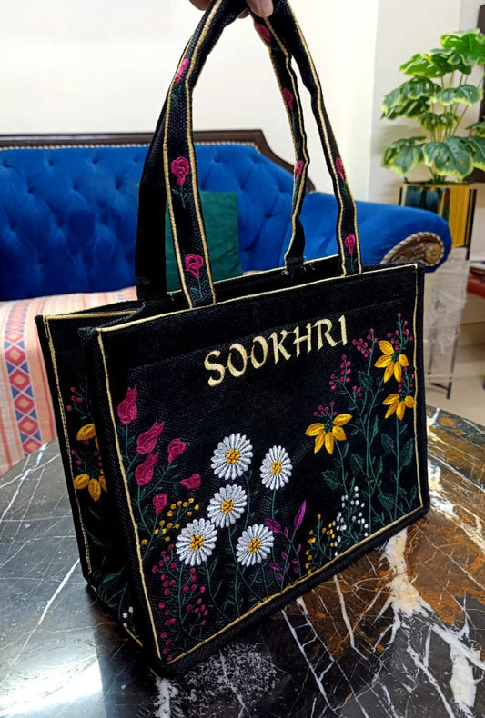 Sookhri brand with full Embroidery tod bag