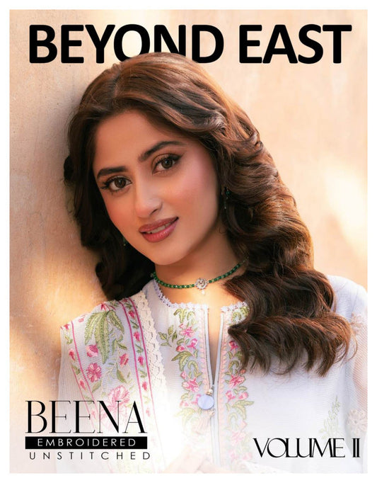 BEENA BY BEYOND EAST Embroidered Unstiched 3 Pcs Lawn Collection