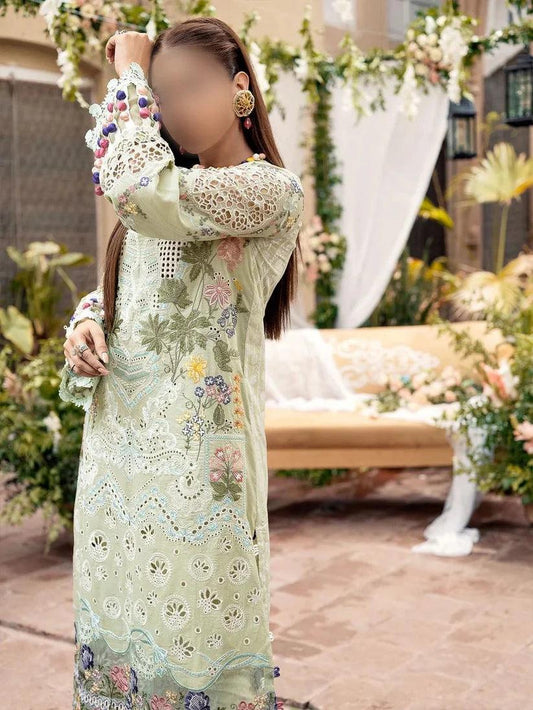 MARYAM HUSSAIN CHIKANKARI LAWN COTTON NET