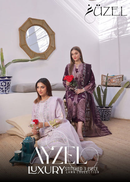 AYZEL GUZEL  FORMAL 3 PIECE Stitched Collection