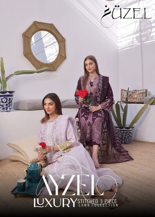 AYZEL GUZEL  FORMAL 3 PIECE Stitched Collection