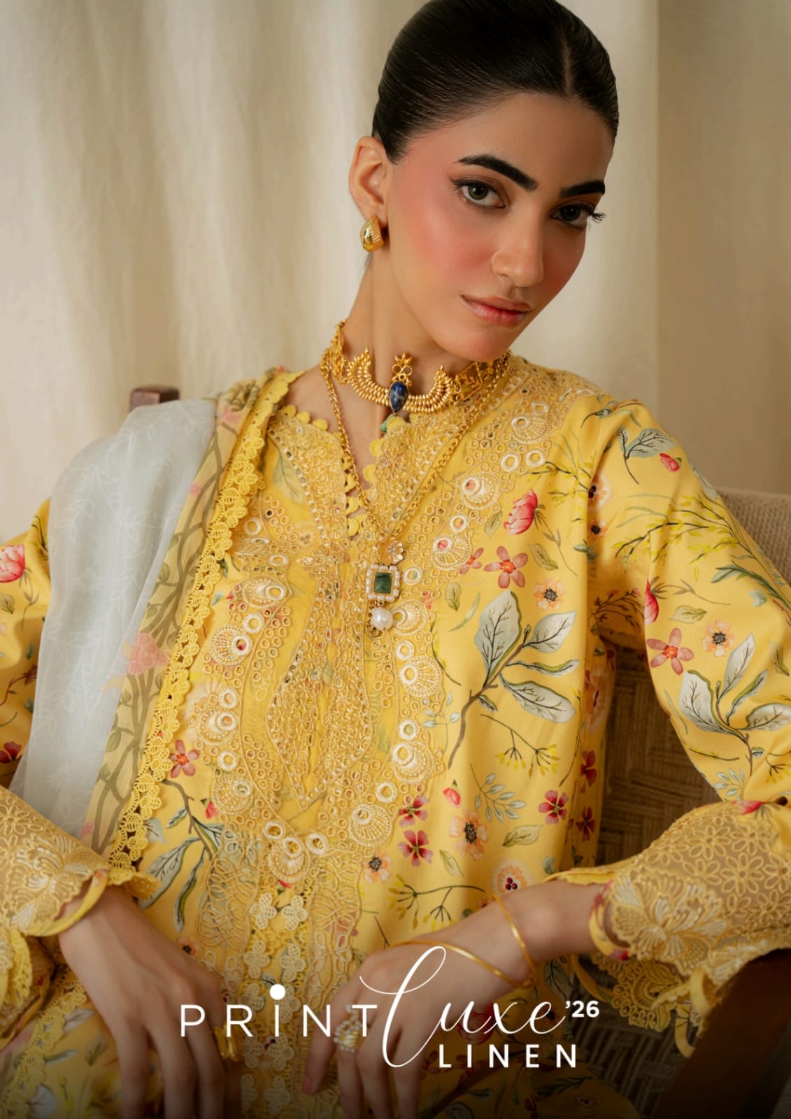 Print Luxe by Aabyan Embroidered Linen Collection