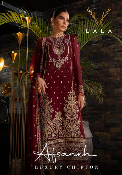 Afsaneh Luxury Pure Bamber Chiffon Collection
