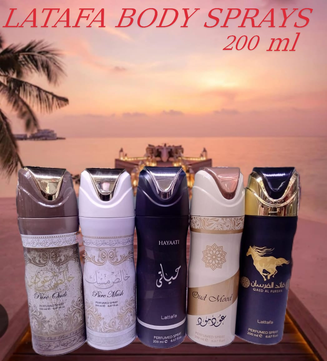 LATAFA BODY SPRAYS