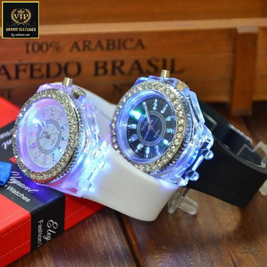 GENEVA 3D MULTI LIGHT LED GIRLS WATCH
