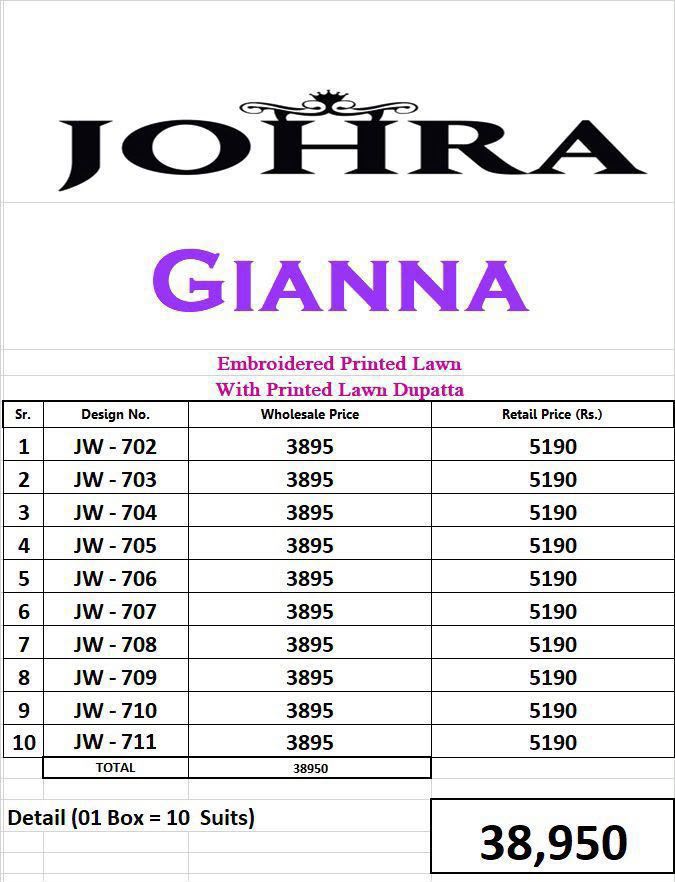 GIANNA BY JOHRA