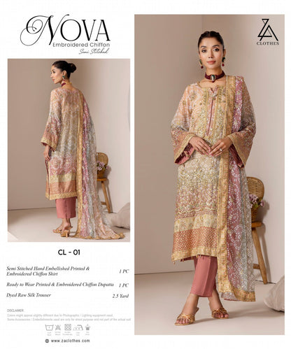 NOVA Embroidered Chiffon