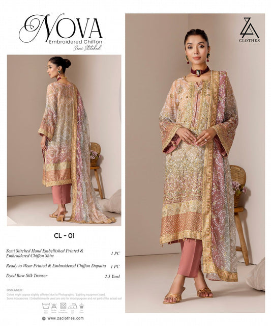 NOVA Embroidered Chiffon
