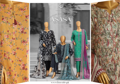 ASASA Digital Printed Embroidered Collection