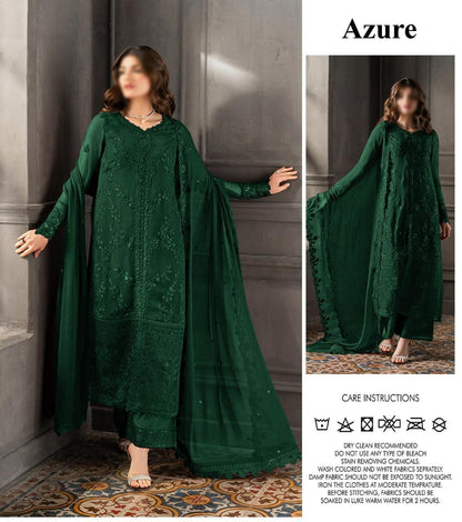 Azure Chiffon Embroidered Collection