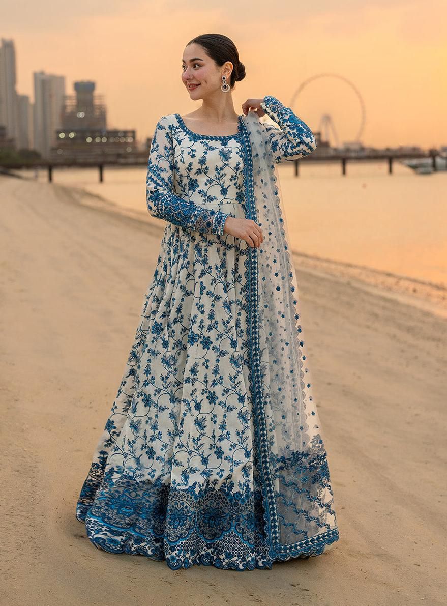 Faiza Saqlain Aya Luxury Lawn Collection Maxi Jehona