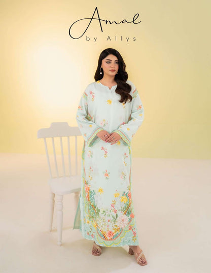 SUMMER KAFTAN BY AMAL 2 Pcs CO-ORDS SILK KAFTAN