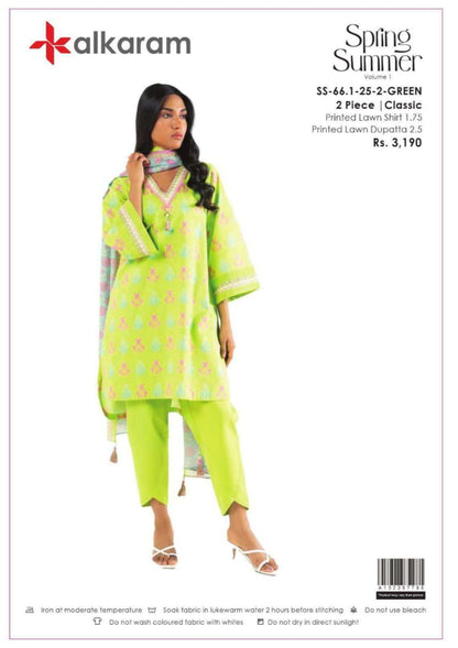 AL-KARAM 2 PC Shirt Dupatta