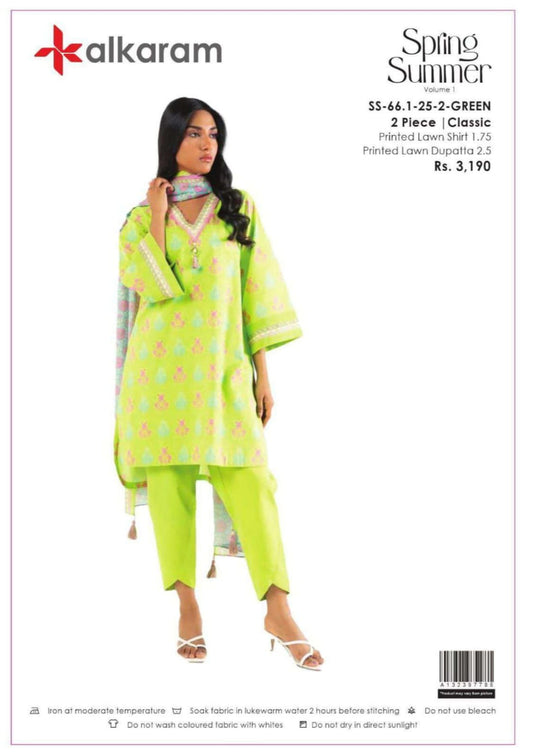 AL-KARAM 2 PC Shirt Dupatta