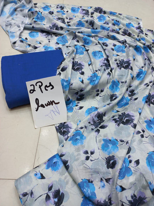 AL-KARAM KASTURI PRINTED LAWN COLLECTION 2 Pcs