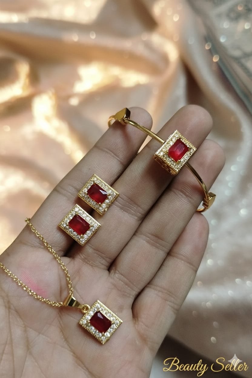 Zarkoon Combo Set with Adjustable Bangle