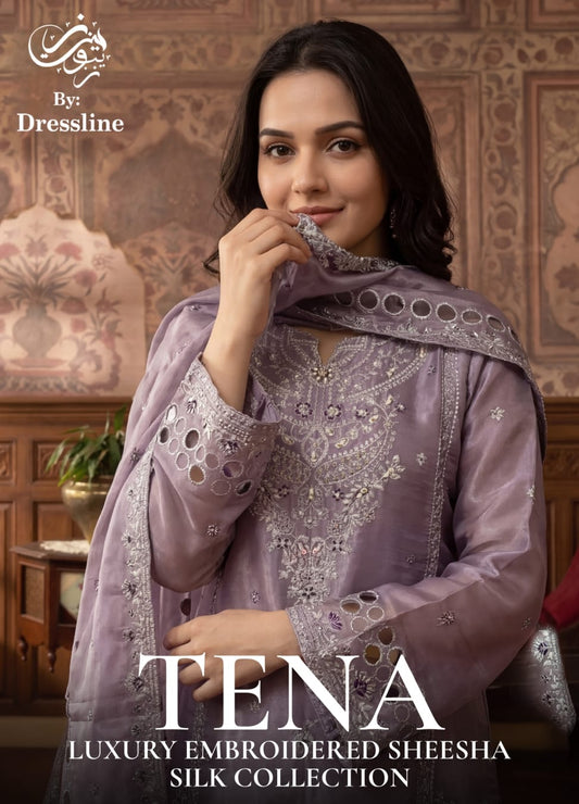 TENA Stitched Fancy Embroidered Sheesha Silk Collection