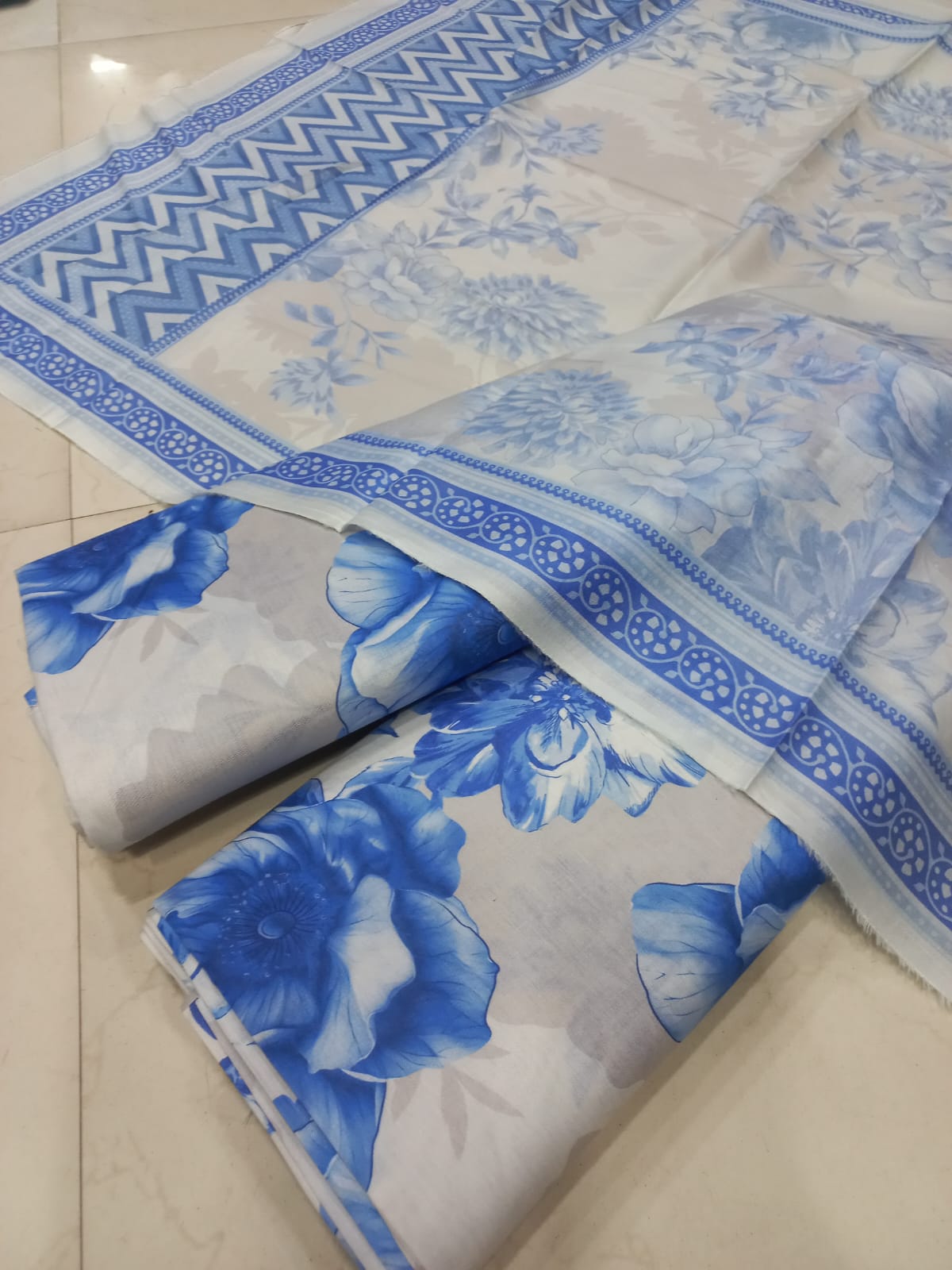 Mix Brand 3 Pcs Printed Cotton