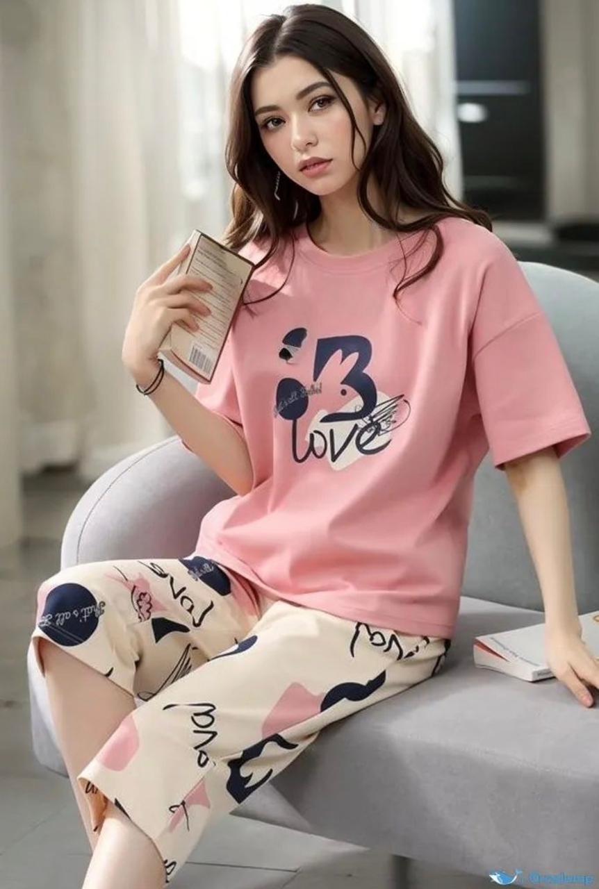 Printed design Night Suit
