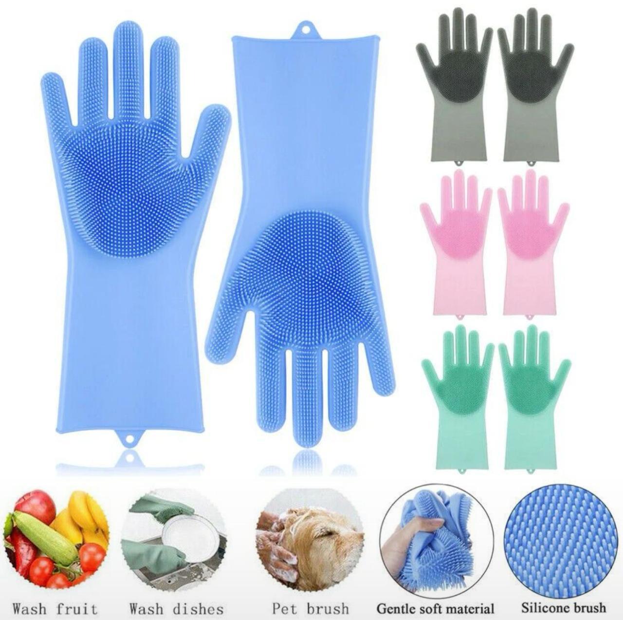 pair 2pcs of Silicone Kitchen Gloves