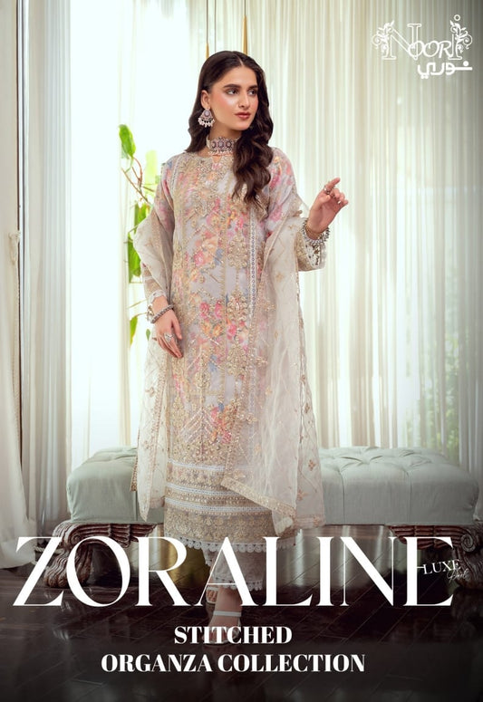 BINT-E-NOOR ORGANZA Embroidered  ZORALINE