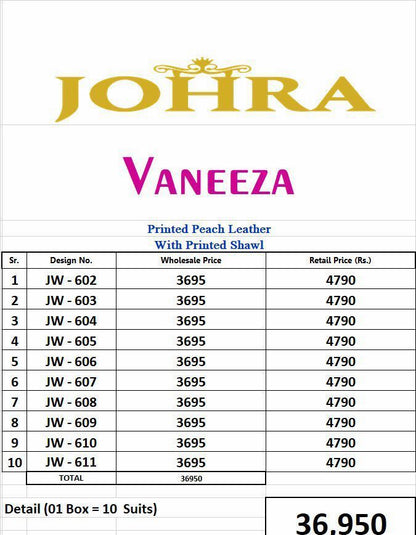 VANEEZA BY JOHRA
