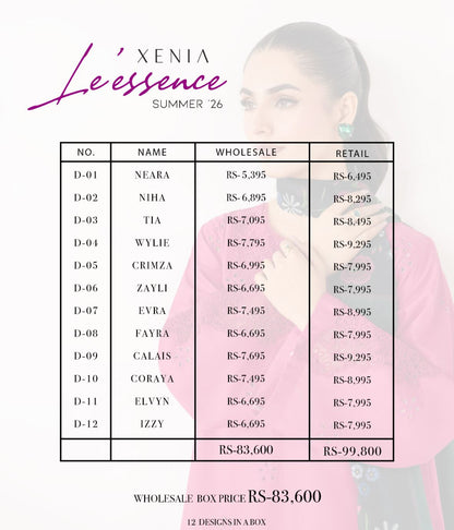 Xenia Le'essence Summer 26
