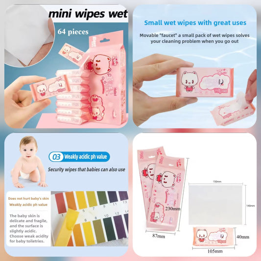 Cleaning Mini Packed Wipe