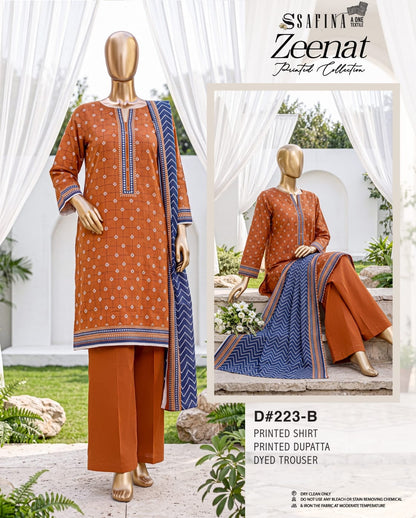 SAFINA Zeenat Digital Printed Lawn 3 PIECE Collection 2026