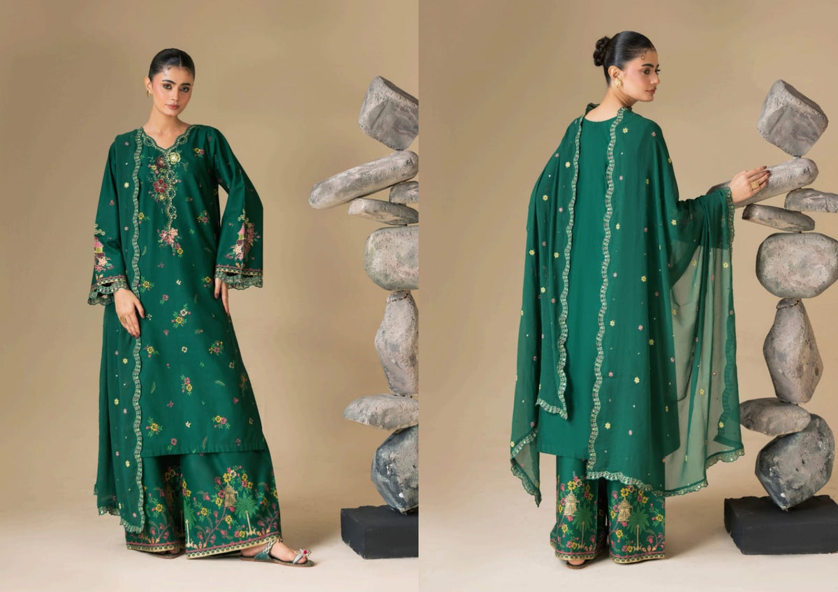 ZEENAT MOSHO PRET STITCHED COTTON CODES COLLECTION