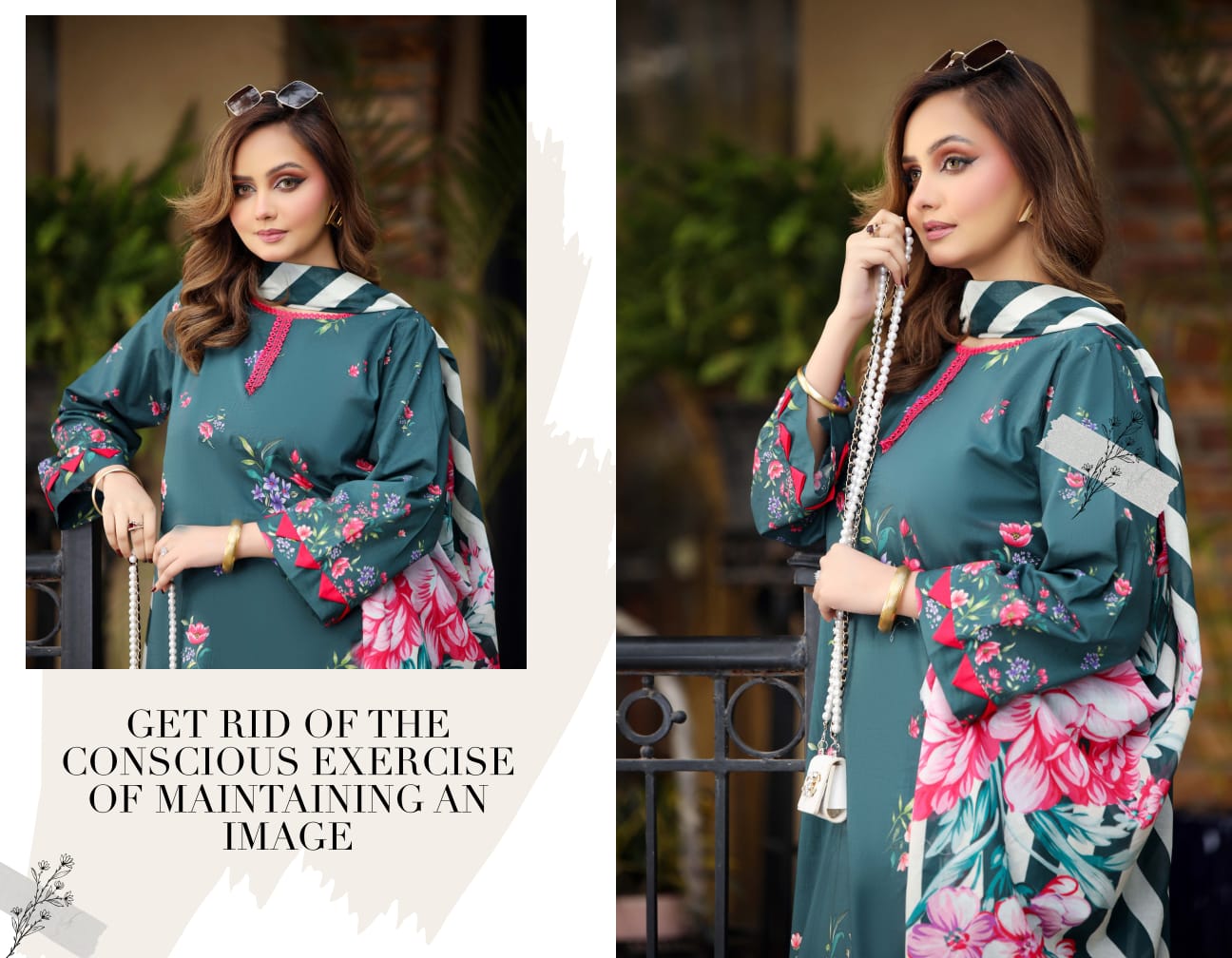 Bin Naeem DIGITAL PRINTED LAWN platinum