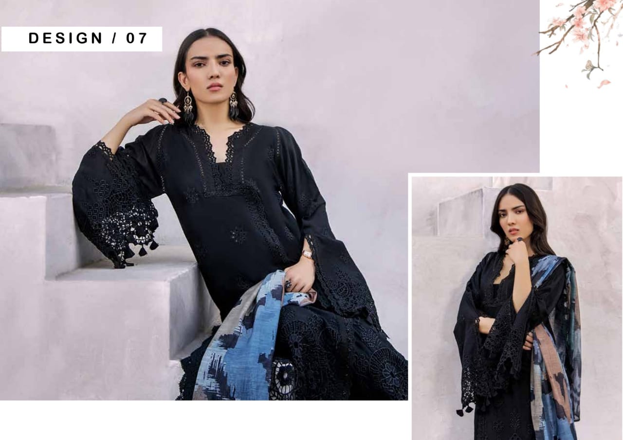 Adan's Lasserkari Unstitched Lawn'25