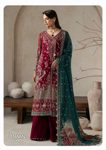 Gulaal Unstitched Embroidered Chiffon