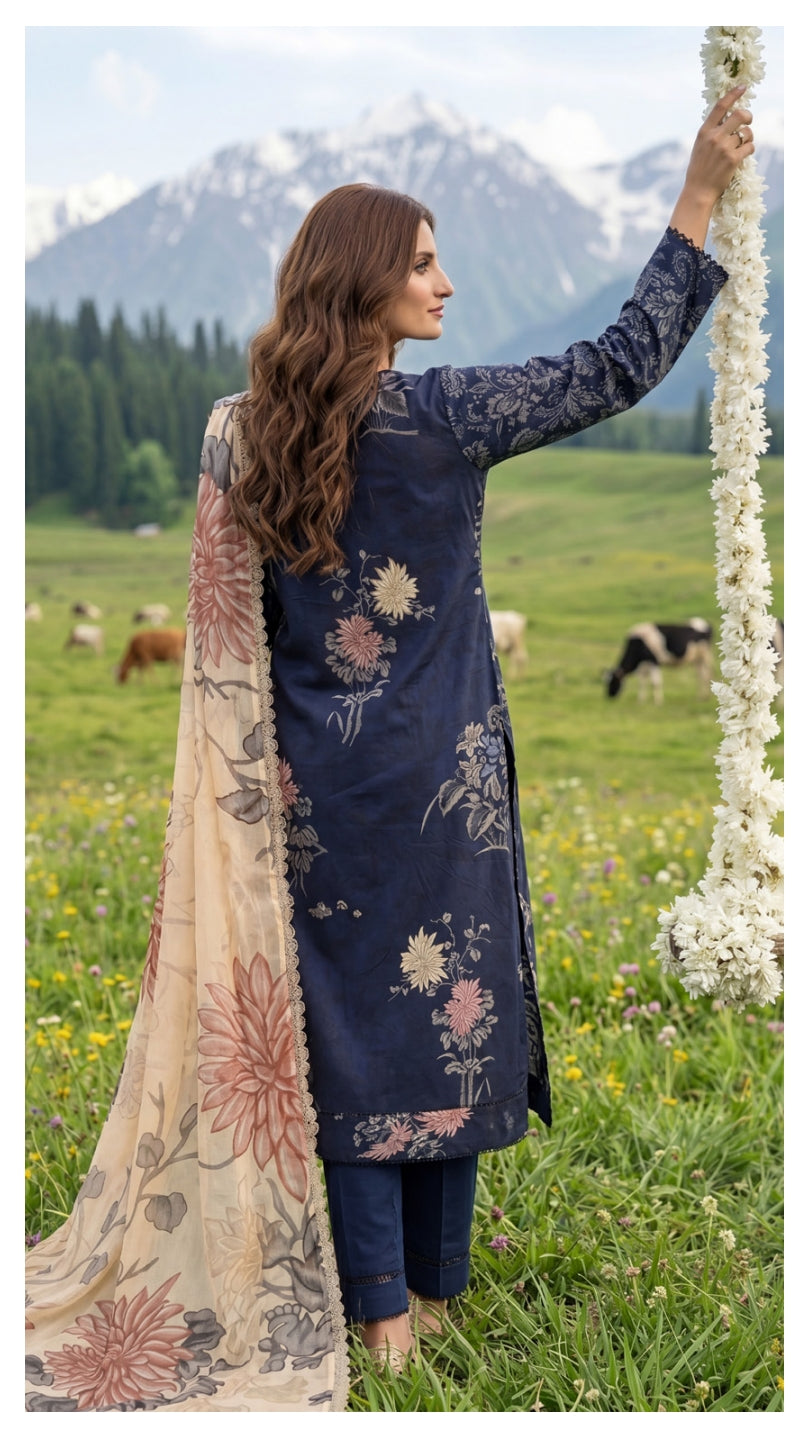 COLORS DIGITAL PRINTED LAWN CHIFFON DUPATTA EDITION