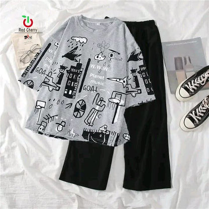 Printed Night Suit