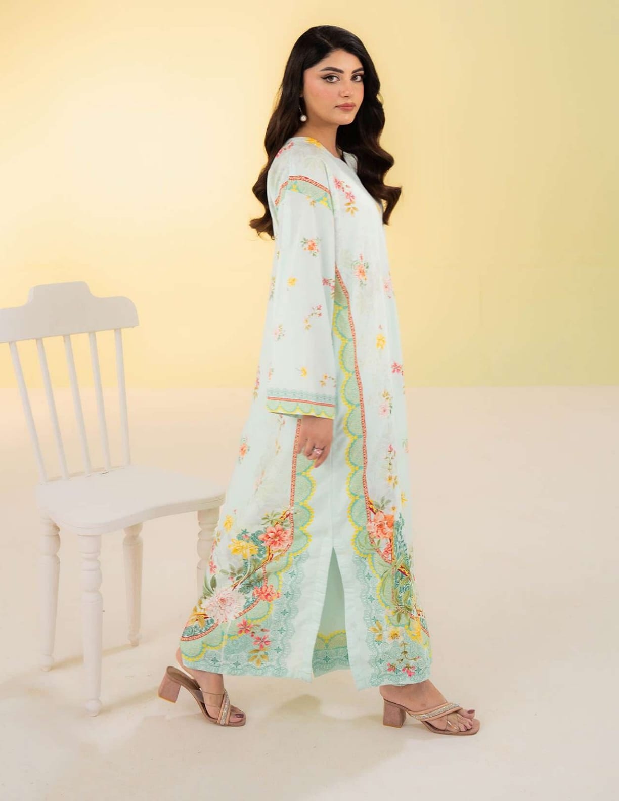 SUMMER KAFTAN BY AMAL 2 Pcs CO-ORDS SILK KAFTAN
