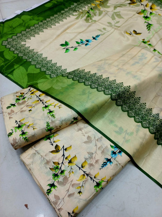 Mix Brand 3 Pcs Printed Cotton