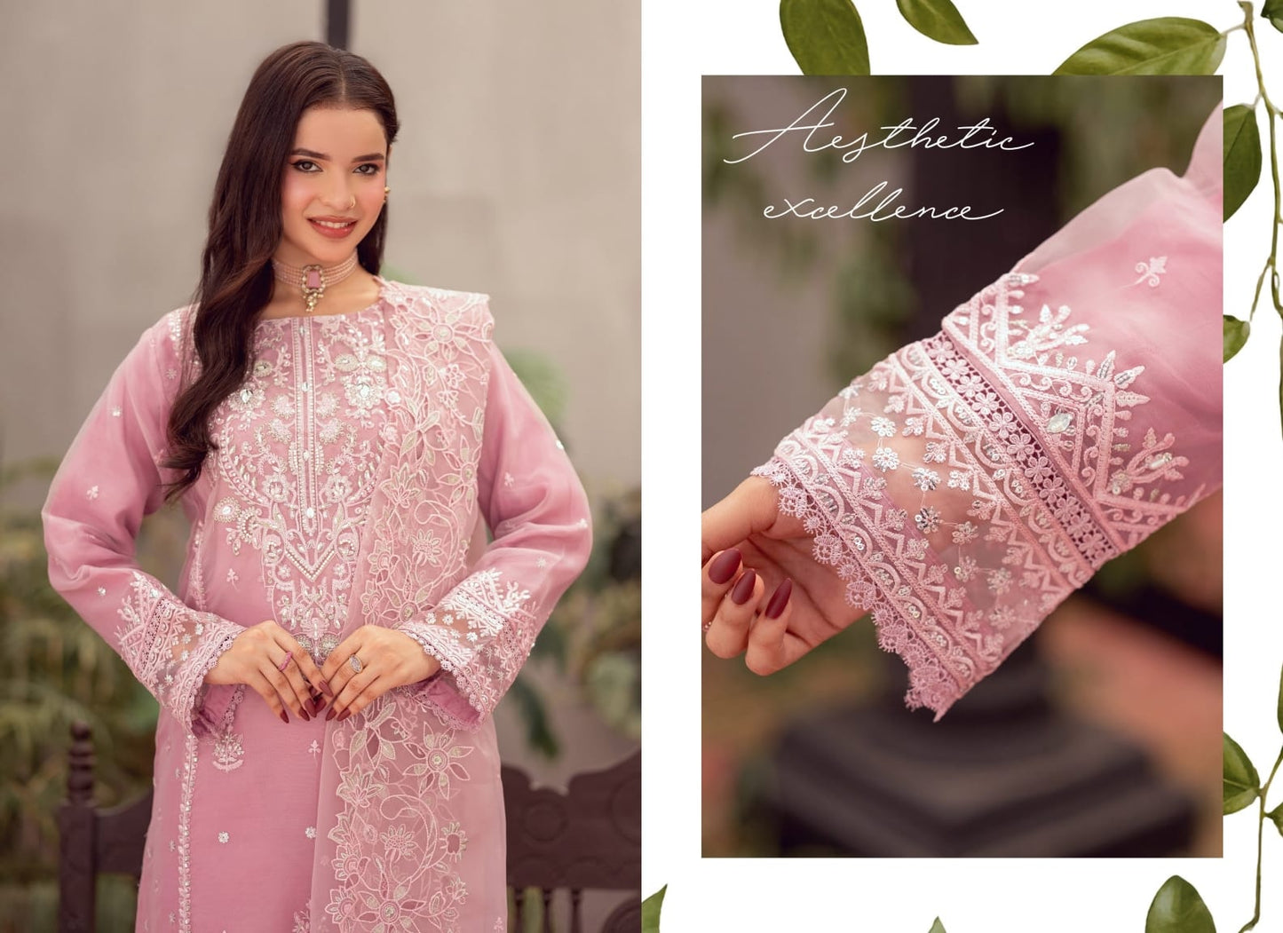 FALIHA Fancy ORGANZA Embroidered Collection 𝟸𝟶𝟸𝟼
