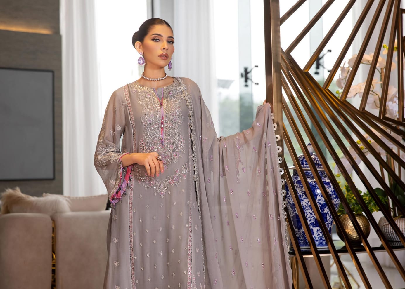 Afsaneh Luxury Pure Bamber Chiffon Collection