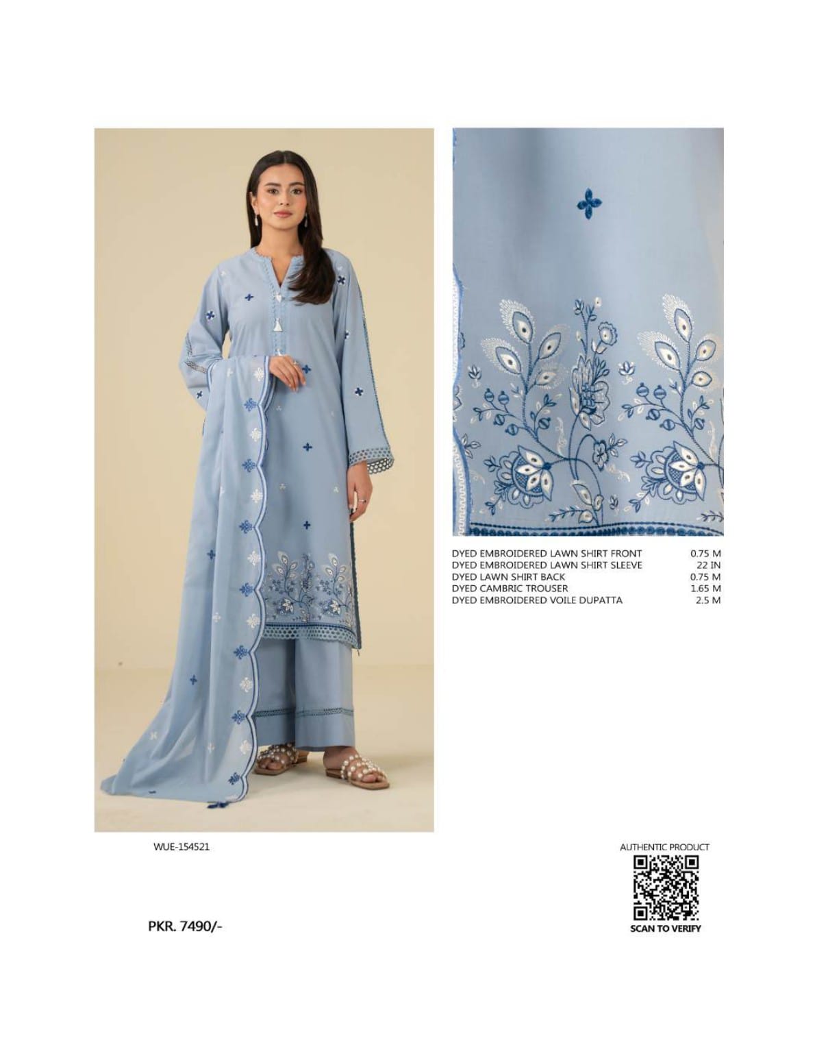 BEENA BY BEYOND EAST Embroidered Unstiched 3 Pcs Lawn Collection
