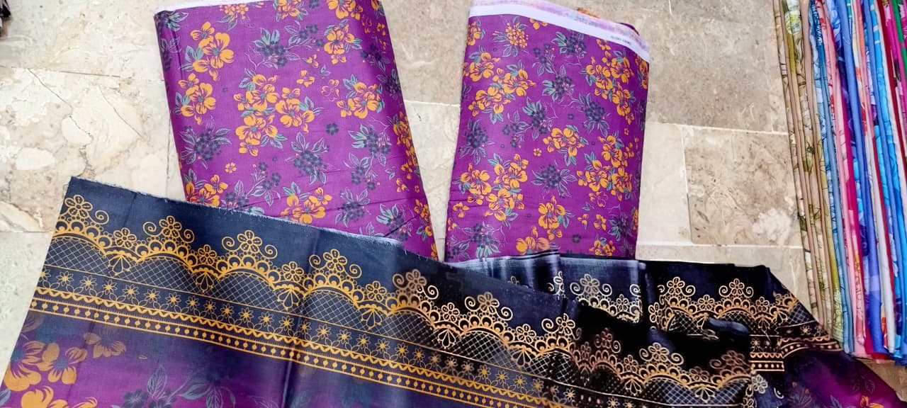 Mix Brand 3 Pcs Digital  Printed Lawn Al-Karam Kasturi
