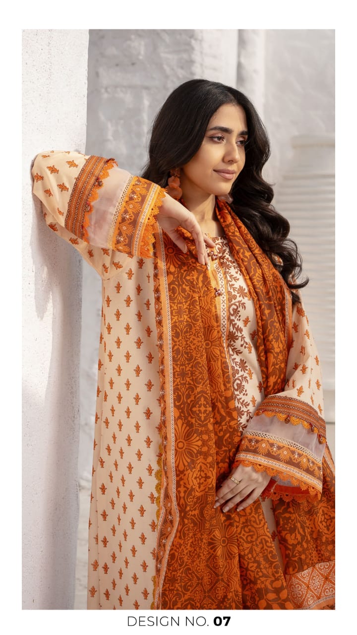 Colors Digital Printed Lawn