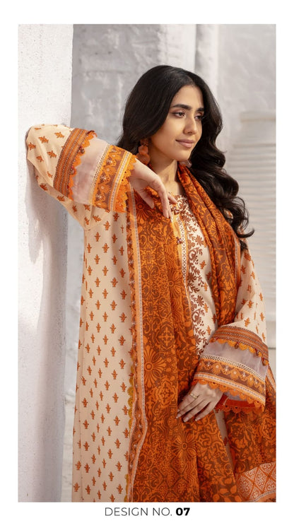 Colors Digital Printed Lawn