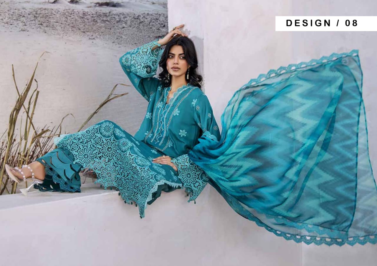 Adan's Lasserkari Unstitched Lawn'25