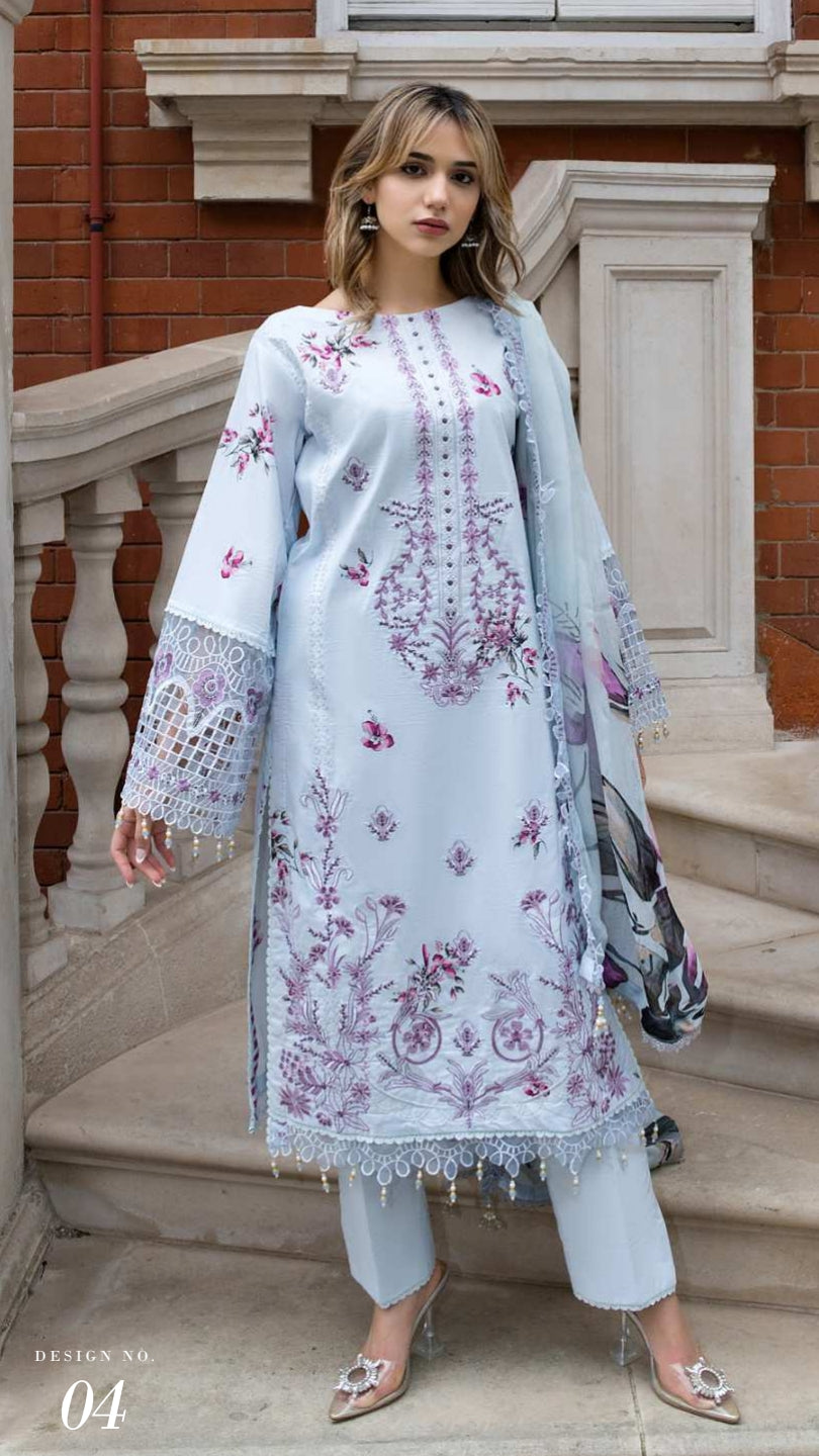 ALZOHAIB SUNSHINE BLOOM England Stories Embroidered Lawn