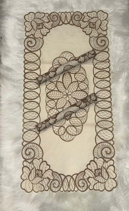 3 PCs Center Table Runner & Mats Set