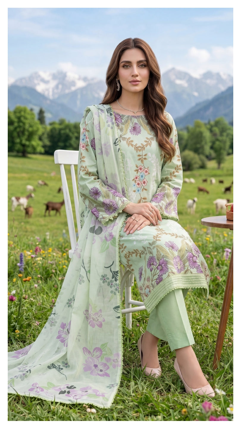 COLORS DIGITAL PRINTED LAWN CHIFFON DUPATTA EDITION